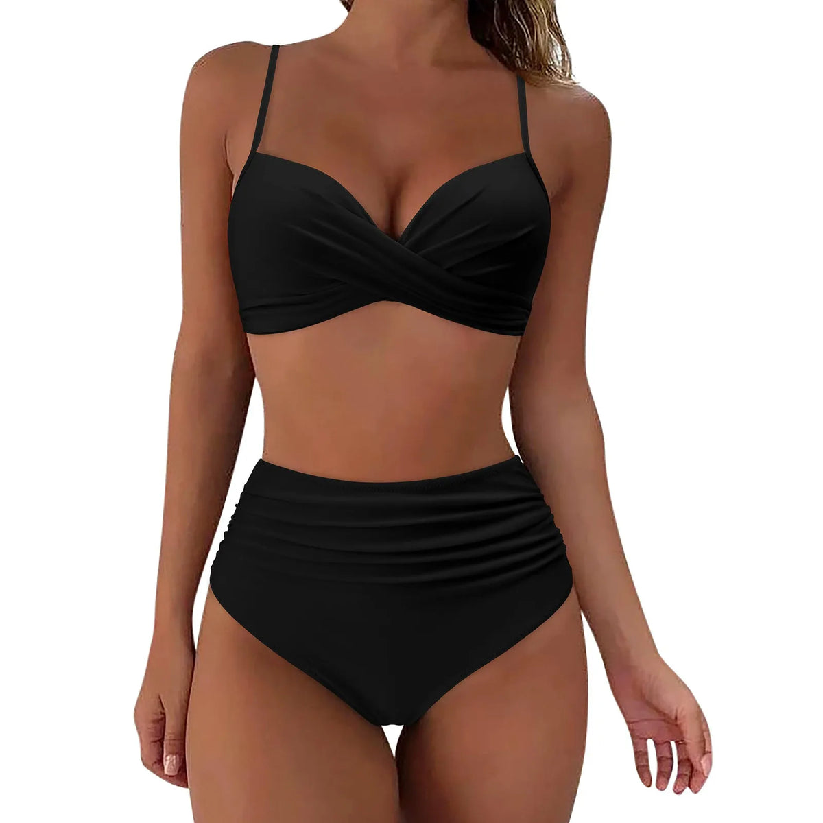 Womens Long Board Shorts Women High Waisted Bikini Sexy Push Up Two Piece Swimsuits Swimsuit Tops for Women with Underwire