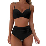 Womens Long Board Shorts Women High Waisted Bikini Sexy Push Up Two Piece Swimsuits Swimsuit Tops for Women with Underwire