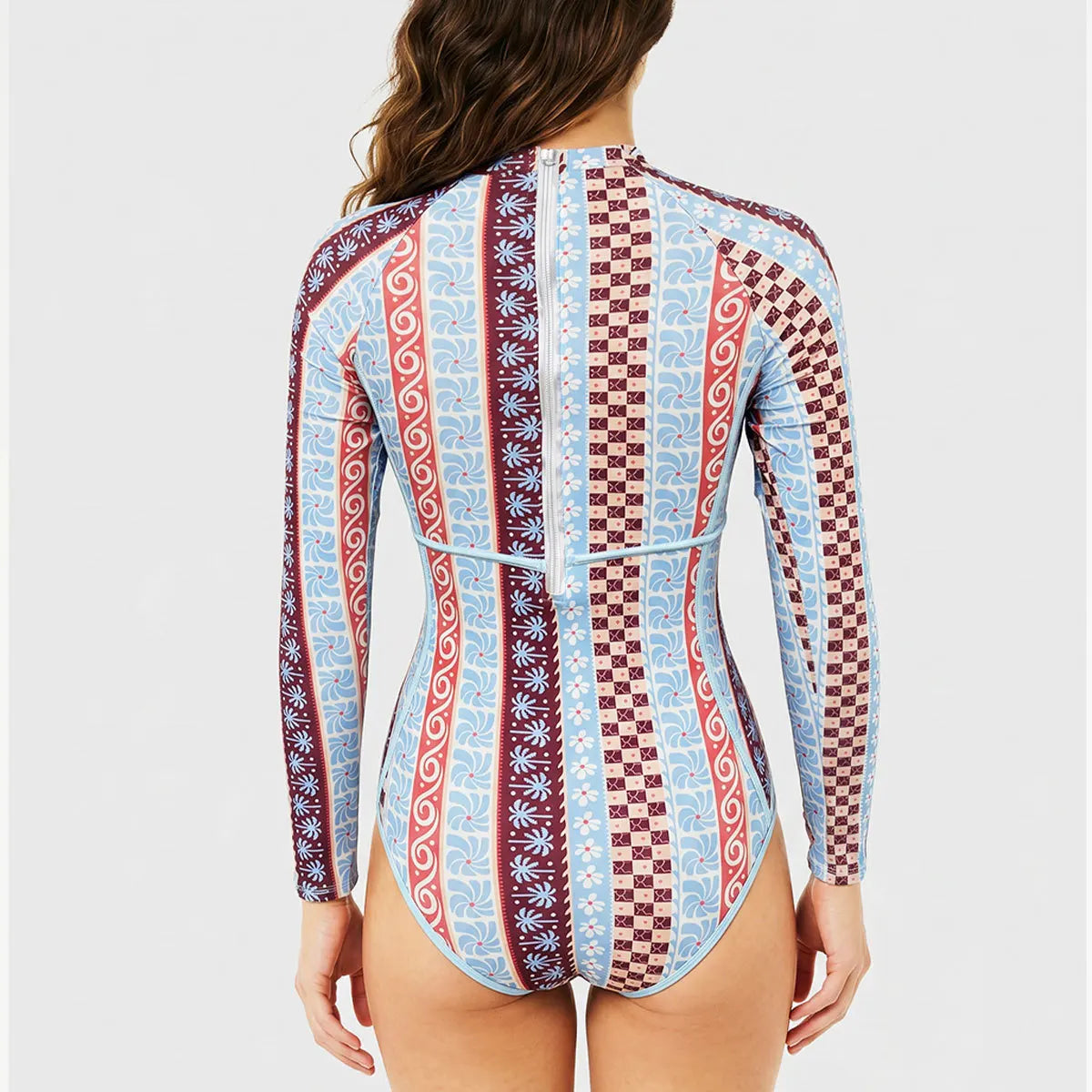 New Long Sleeve One Piece Swimsuit 2026 Sexy Swimwear Women Surf Swim Suit Push Up Bathing Suit Beachwear Monokini Bath Suits