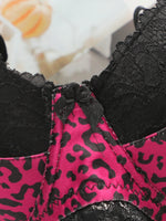 Women's Sexy Embroidered Lace Underwear Set with Steel Circles Convolute Push ups Comfortable Close fitting Underwear Set A3211
