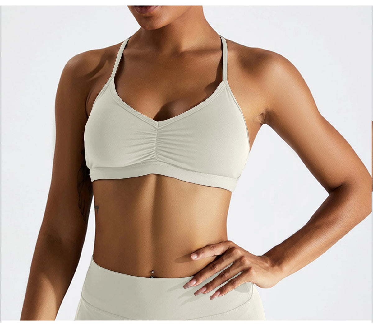 Summer Sexy Scrunch Sports Bra Gym Top Women Running Back Cross Top Sportswear Workout Underwear Fitness Workout Yoga Clothing