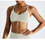 Summer Sexy Scrunch Sports Bra Gym Top Women Running Back Cross Top Sportswear Workout Underwear Fitness Workout Yoga Clothing
