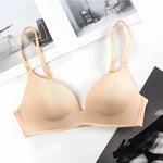 2Pcs/Set Padded Bras For Women Push Up Bra Underwear Non-wire Brassiere Sexy Lingerie Solid Color 3/4 Cup Comfort Intimates