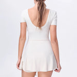 DIAS FIT JOY Sporty One-Piece Dress Prevents Walk Light Beautiful Back Design Yoga Skirt Tennis Skirt Naked Sensation