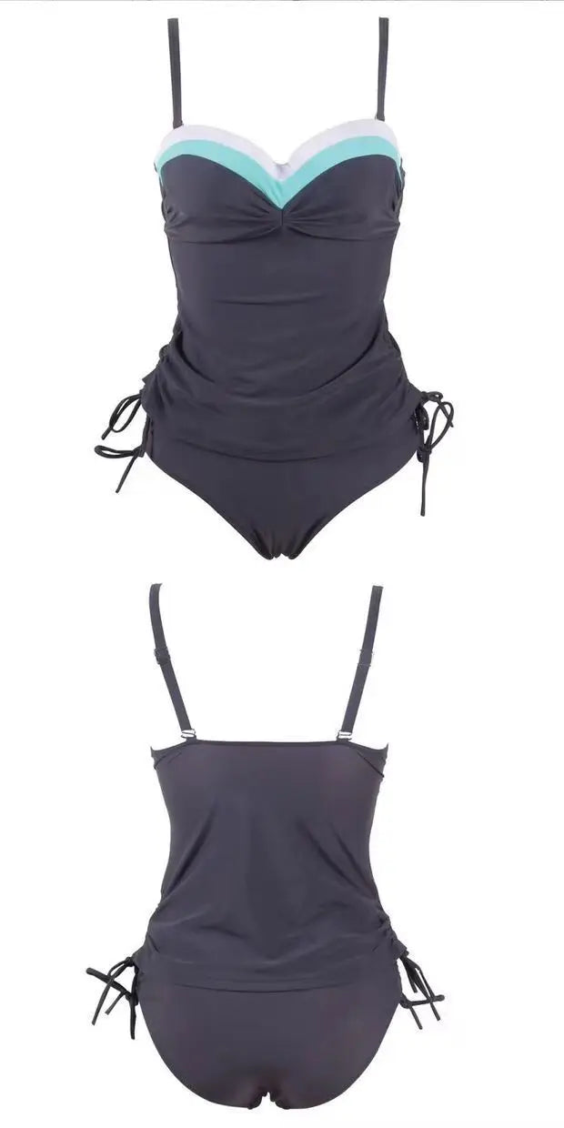 Summer Two Pieces Swimsuits Woman Push Up Swimwear Female Tankini Sets Beachwear Brazilian Bathing Suit Sports Women Bathers