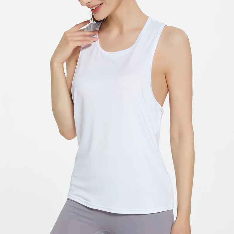 STOUREG Women's Sleeveless Workout Gym Tank Top, Running Training Yoga Top, Fitness Sports Yoga Shirt