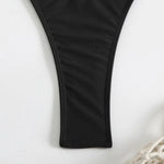 Toucheart Sexy Lingerie Suit for Women Mesh Four-piece Beach Swimsuit Sexy Bikini Solid Color Long Sleeves Mesh See-through Set