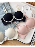 MOYISU Soutien-Gorge Français Sans Armatures 32-38 - Bralette Pureté Anti Affaissement, Set Lingerie Confort Respirant Été Léger