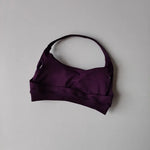 Women's Sexy Backless Yoga Sports Bra Shock-Absorbing Gathered Fitness Bra Beautiful Back Neck Hanging Design