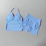NO LOGO Women's Longline Strappy Backless Gym Top Scrunch Workout Open Back Bra Tank Top for Running Yoga Shirt