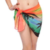 Women Bikini Cover-Ups Skirts Printed Chiffon Swimwear Pareo Scarf Swimsuits Cover-Ups Wrap Kaftan Sarong Beach Short Sexy Skirt