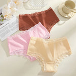 Women's Seamless Cotton Briefs Women Panties Solid Color Breathable Underwear Female Low Waist Soft Lingerie S-XXL
