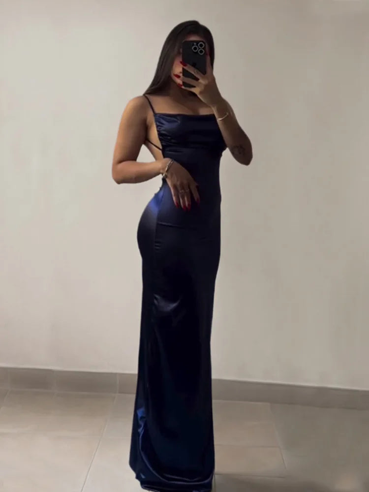 2025 Vestidos Mujer 2024 Elegante Party Dress Streetwear Y2K Sexy Slim Spaghetti Strap Girls Night Club Dresses