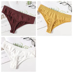 3PCS/Set Seamless Thongs Women Panties G-String Sport Underwear Female Sexy Lingerie Low Waist T-Back Underpants M-XL Intimates