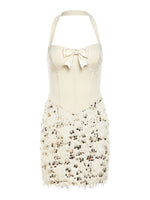 SUMMER NEW WOMEN'S SEQUIN DRESS, ELEGANT SEXY HALTER DESIGN HOT GIRL OUTFIT, ESSENTIAL SHORT DRESS FOR PARTY AND GATHERING
