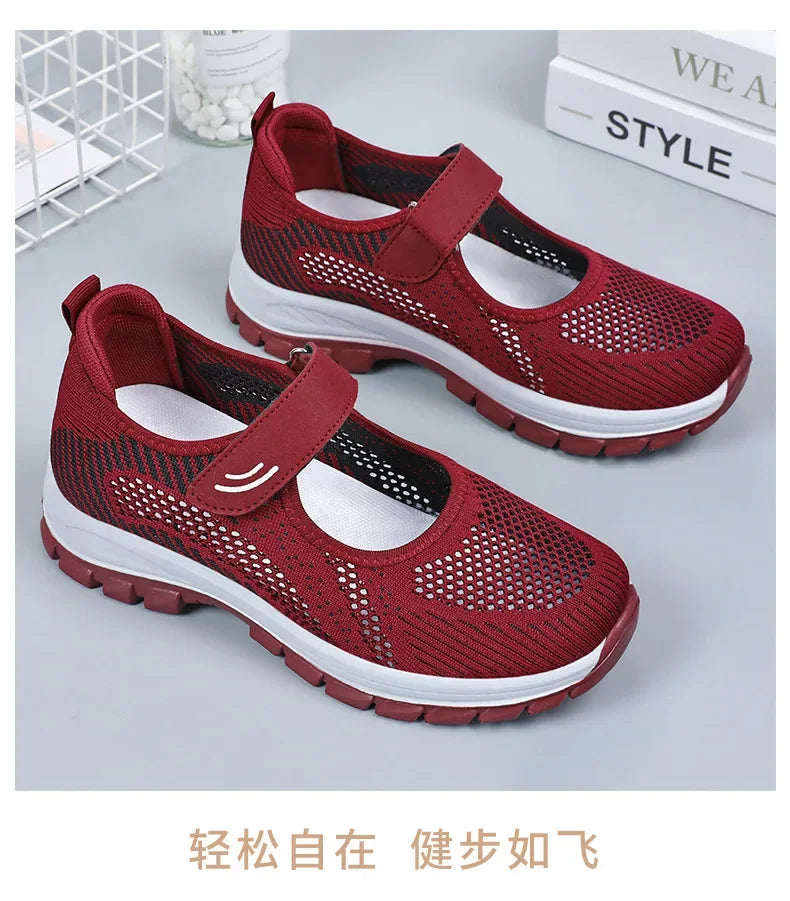 Women Shoes Breathable Vulcanized Shoes Purple Women Sneakers Fashion Breathable Mesh Casual WalkingWomen Work