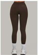 Women High Waist Yoga Pants Leggings - Seamless Color Block Fast-Dry Breathable Gym Running Fitness Tights Butt Lifting Effect