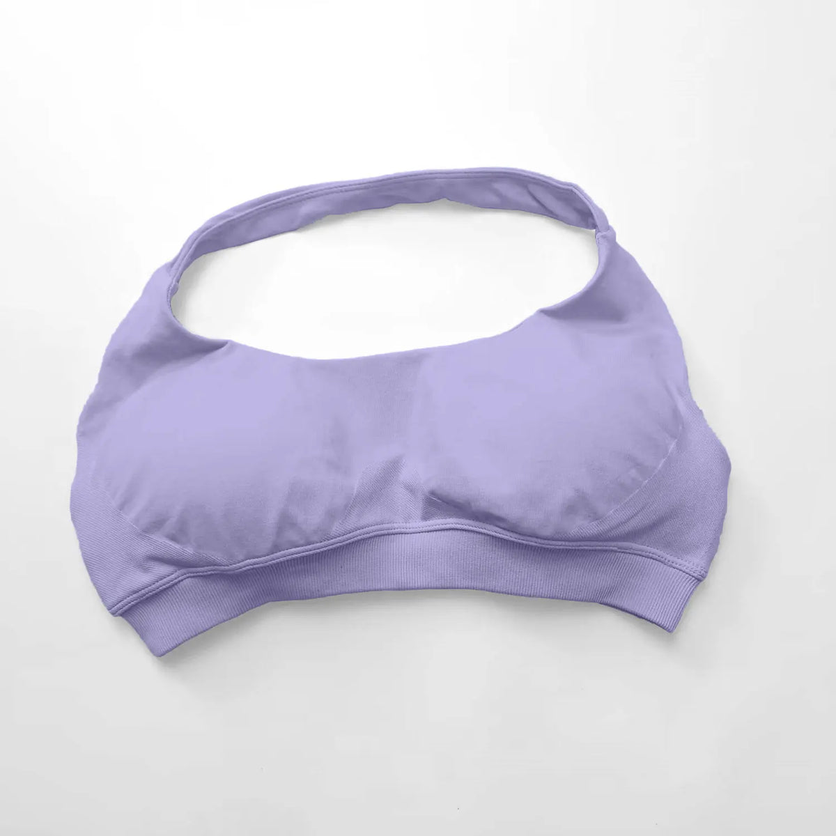 NCLAGEN Women Seamless Halter Sports Bra High Support Push-up Open Back activewear Gym Tank Top Fitness Yoga Workout Brassiere