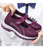 Women Shoes Breathable Vulcanized Shoes Purple Women Sneakers Fashion Breathable Mesh Casual WalkingWomen Work