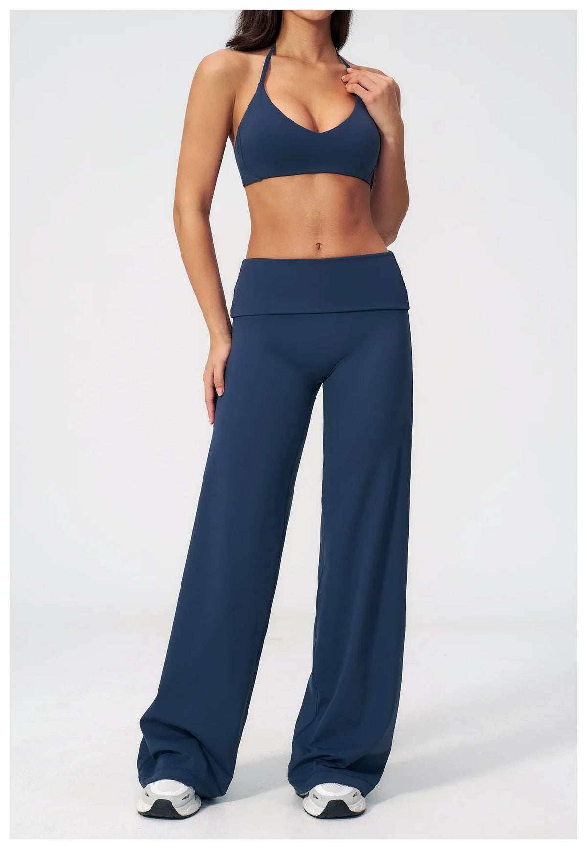 Yoga Pants Women High Waist Fitness Sports Flared Trousers Gym Workout Jogging Wide Leg Pants Female Dance Sports Flared Pants