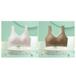 2Pcs/Set Women's Seamless Bras For Women Underwear Wireless No Steel Ring Fitness Solid Color Underwear Sexy Lingerie