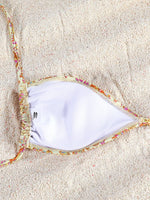 Miyouj Glitter Fabric Bikinis 2026 Sexy Bikini Set Folds Swimsuit Female Halter Bathing Suit Women Swimwear New Beachwear