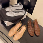 Women Crystal Jelly Shoes Girls Fashion Summer Flats Sandals V-mouth Slip-on Style Soft Sole Girls Daily Walking Driving Flats