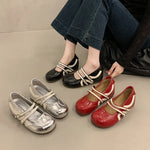 Women's Retro Elegant Shallow Mouth Casual Wedge Heel Mary Jane ShoesAutumn New Fashion Versatile Comfortable Single Shoes