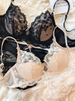 French Style Lace Bra Set Women Sexy Underwear Push Up Seductive Lingerie Set Summer Breathable Comfortable Easy Thin Bralette