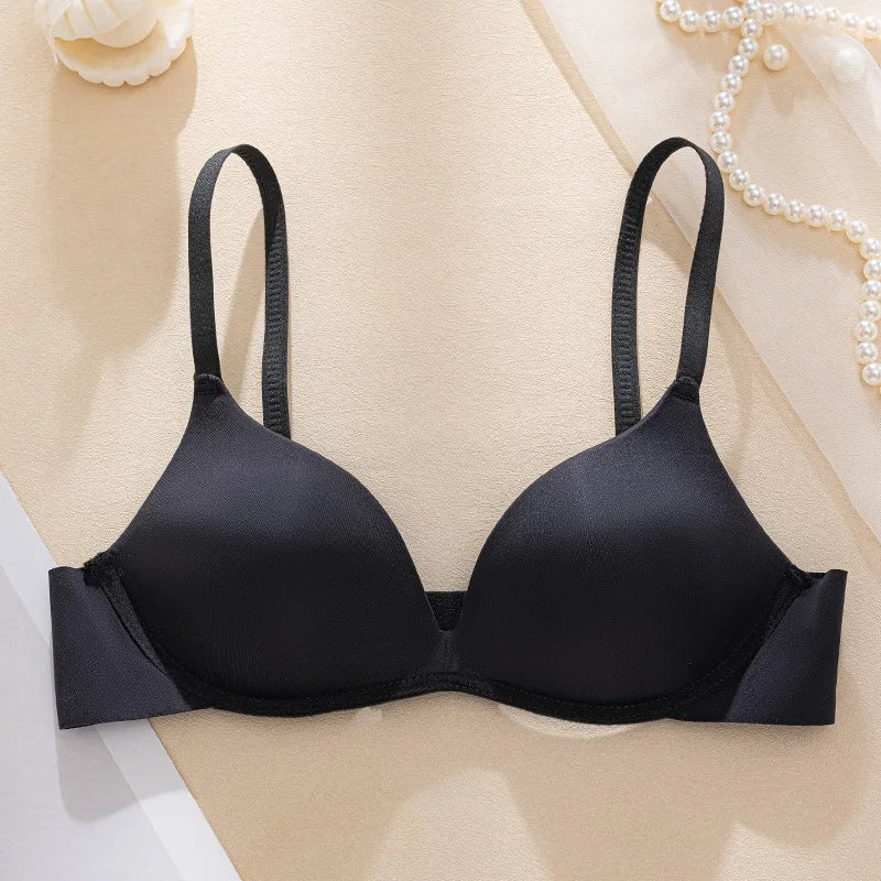 Women Wireless Fixed Mold Cup Smooth Bra Adjustable Strap Integrated Fixed Cup Lingerie Skin-Friendly Underwear S-XL Intimates