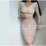 WOMENGAGA Mid Length Skirt For Elegance Apricot Slim Mini Dress Sweet Sexy Korean Women 2023 Skirts High Waist Fashion HGR0