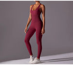 Seamless One-Piece Yoga Jumpsuit Women Fitness Sports Overalls Dance Workout Set Stretch Bodysuit Gym Clothes Push Up Sportswear
