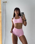 Seamless Hip Hugging Fitness Shorts, Internet Famous Sports Three Part Pants, High Waisted and High Stretch Peach Hip Pants for