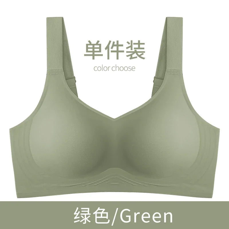 MOYISU Jpanese Kawaii Beach Bralette | Breathable 3D Jelly Support Bra Summer Slim Silhouette | No Show Minimizer & Wire-Free |