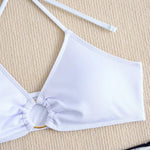 New Print 3 Pieces Padded High Waist Bikini Set Swimsuit Women Swimwear with Kimono Beach Wear Ladies Bathing Suit with Shorts