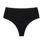 1PC Thongs Women Cotton Panties Female High Rise G-String Sexy High Leg Cut Bikini Solid Color T-back Breathable Lingerie S-L