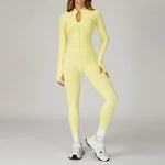 Women's Seamless Yoga Set Quick Drying Slim Fit High-end Feeling Exposed Feeling Set Outdoor Sports and Running Fitness Set
