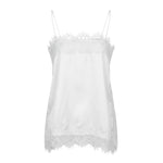 Women Camisoles Solid Color Lace Trim Spaghetti Strap Casual Tank Tops Summer Fashion Sleeveless Vests Streetwear