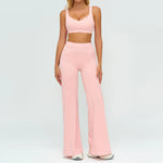 Fitness Suit 2PCS Yoga Set Women's Tracksuit Sports Outfits Gym Running Push Up Sportswear Legging Athletic Wear Workout Clothes