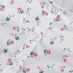 FDYOUI Women's O-neck Single Breasted Ruffles Floral Dress with Corset Ladies Chic Long Sleeve Tunics Shirts Dresses High Street