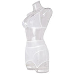 Toucheart Sexy Lingerie for Women Solid Color Mesh See-through Women's Plunge Underwear Suit Sexy Garters Lingerie 4-piece Set