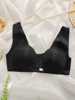 Full cup comfortable seamless bra front buckle easy to put on and take off bra without steel ring women bra sexy Lingerie B2861