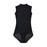 Solid Color Spring Stand-up Collar Sleeveless Tank Top For Women Light Mature Style Sexy Slim-fit See-through Mesh Bodysuit WHBH