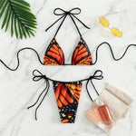 Sexy Butterfly Print Swimwear String Bikinis Set Micro Extremo Mini Thong Swimsuit Women Bathing Suit Triangle Bikini 2026 Mujer