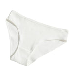 4Pcs/Set Cotton Panties For Women Low Rise Underwear Breathable Briefs Solid Color Sports Underpants Female Lingerie