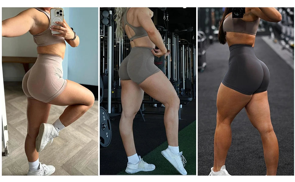 Amplify Contour Gym Shorts Women Clothing Scrunch Butt Seamless Shorts High Waist Biker Shorts Athletic Booty Workout Yoga Short