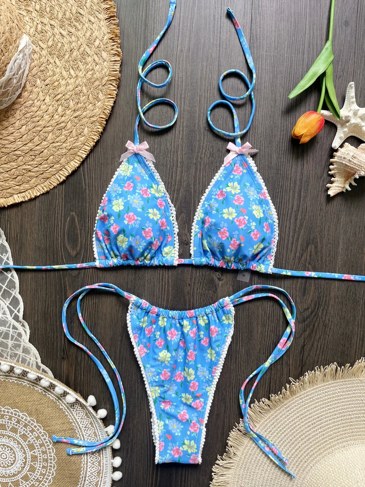 Micro Bikini Push Up Women Swimsuits 2026 Sexy Female Swimwear Brazilian Bikini Set Thong Biquini Swim Suits Print Beachwear