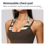 Women's 2 Piece Yoga Set Halter Neck Crop Top Fold Over Waist Wide Legged Flare Trousers Polka Dot Striped Gym Workout Running