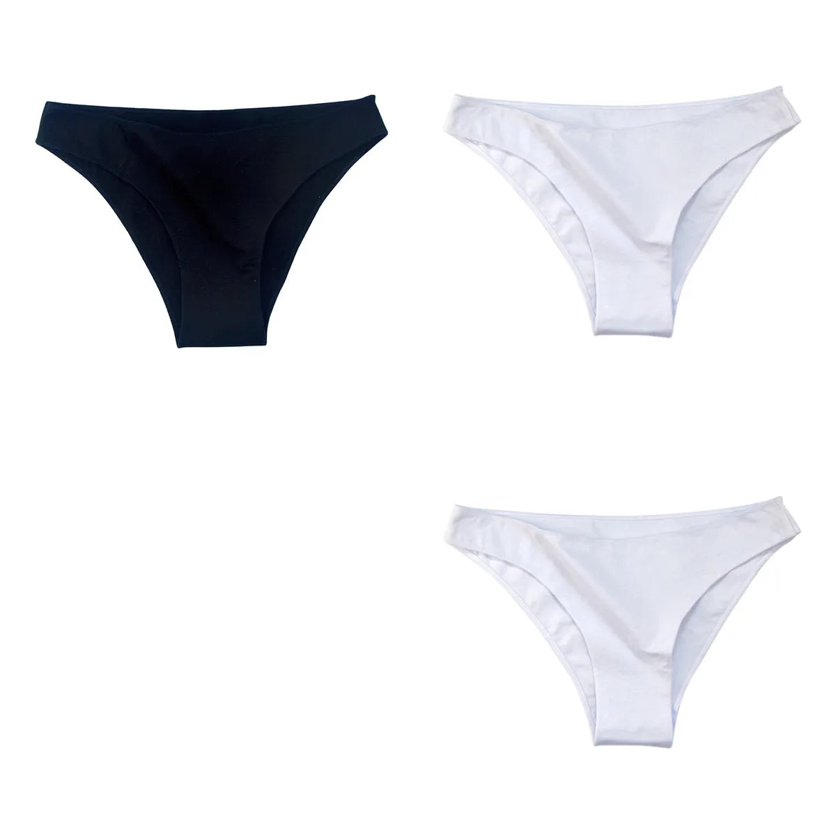 3Pcs/Set Women's Cotton Briefs Underwear Female Underpants Low Rise Underwear Sexy Lingerie Soft High Cut Panties