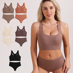 Women's Underwear Sexy Seamless Bra and Panty Set Wire Free Brassieres Female Womens Lingerie Underwear & Sleepwears